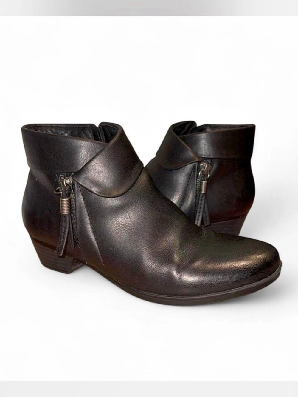 Kim Rogers Black Ankle Boots Size 7M